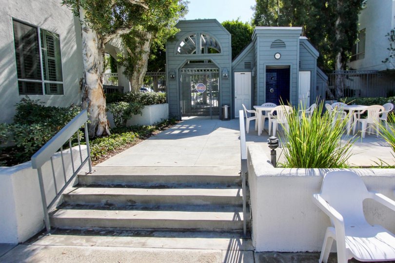 The entryway seen at the Bridgeport