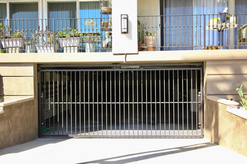 The parking garage for Casa Grande residents