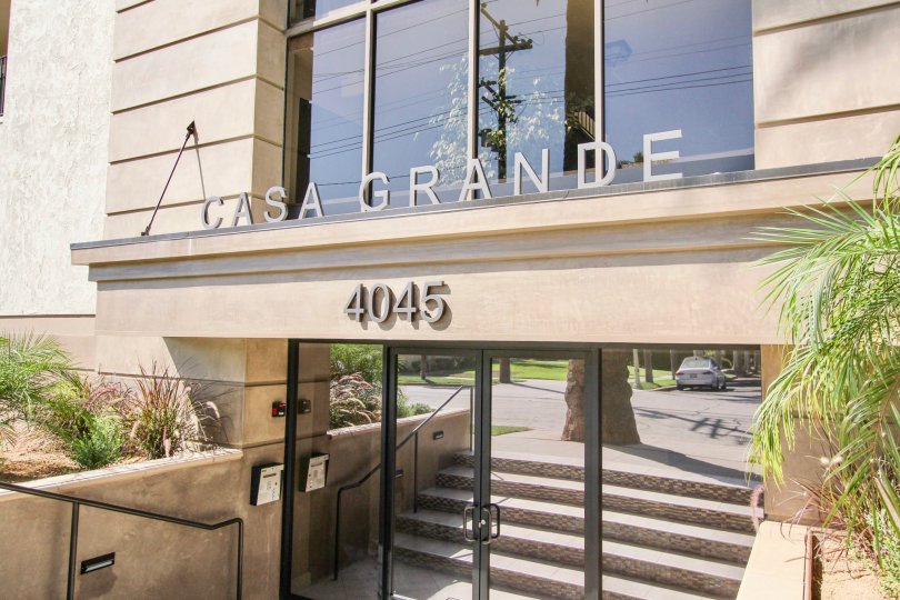 The Casa Grande name above the entrance