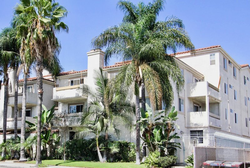 The landscaping around East Park Villas in Long Beach, California