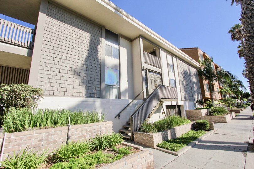 The landscaping around Elmwood Villas