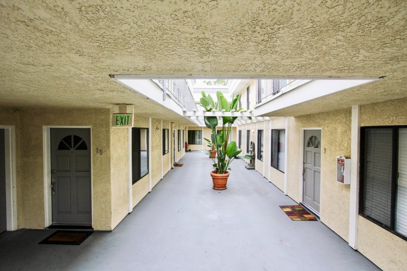 The walkway through Fifteenth Street Terrace