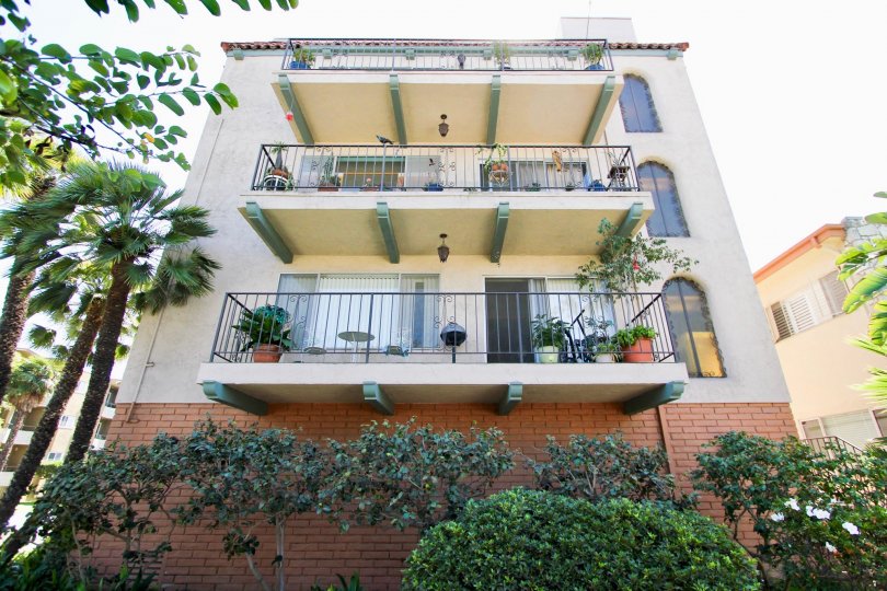 The sliding doors on the balconies at La Costa