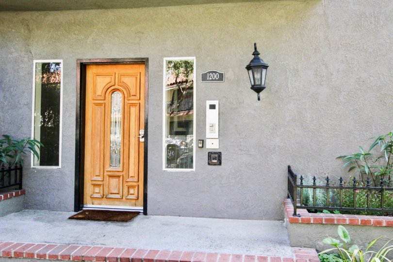 The door into a unit at Ohio Manor