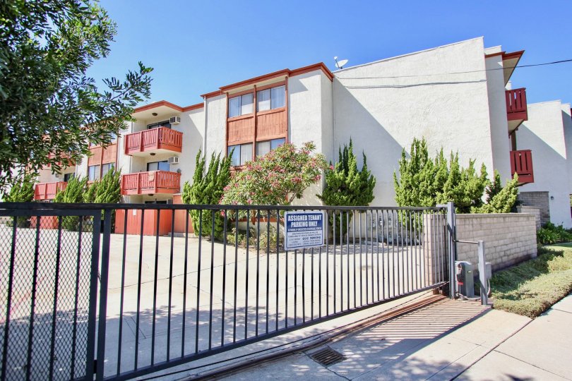 The gate into Orange Villas