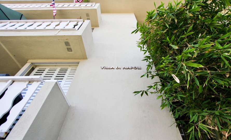 The Villa Di Napoli on the building