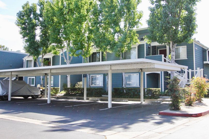 The parking at Village on the Green