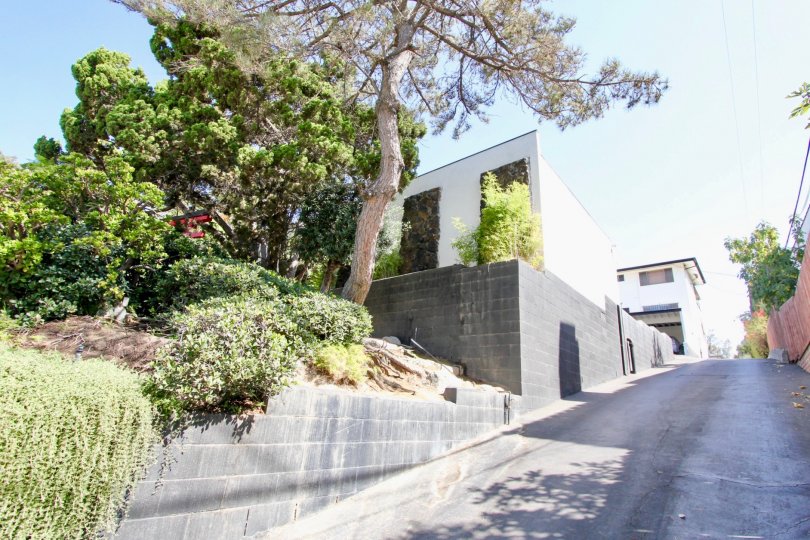 The driveway up to Park Imperial in Los Feliz, California