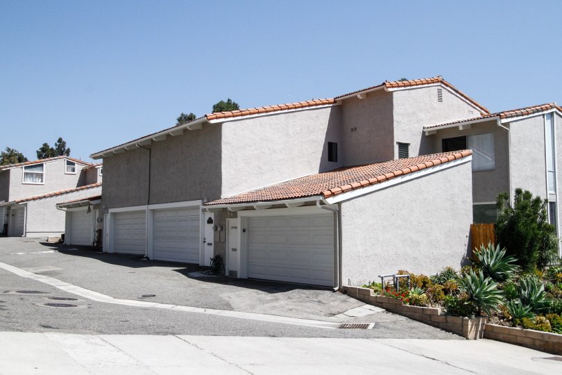 The parking for residents in the Malibu Villas