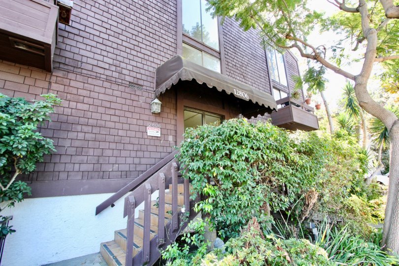 The stairs leading up to 12806 Pacific Ave