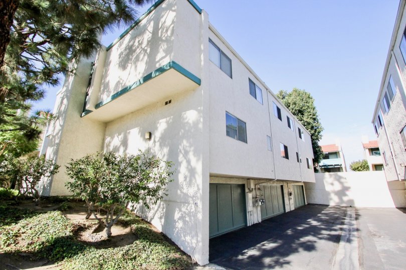 The parking garages for Casa De Marina