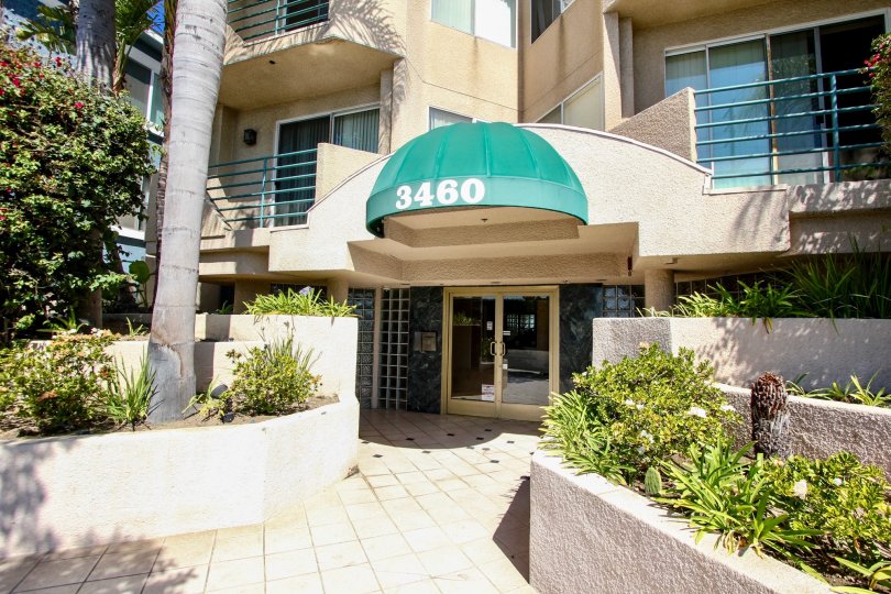 The entrance into Centinela Ocean View Condos