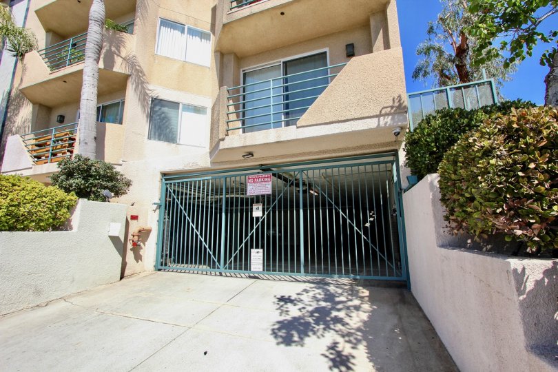 The parking garage for Centinela Ocean View Condos