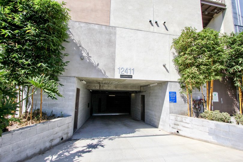 The garage for resident parking at Habitat Pacific
