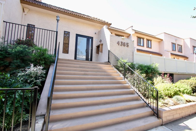 The stairs leading up to the Villa Margarita in Mar Vista, California