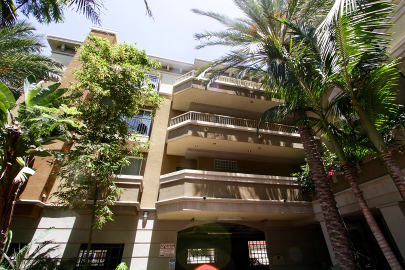 The balconies on the Del Rey Terrace