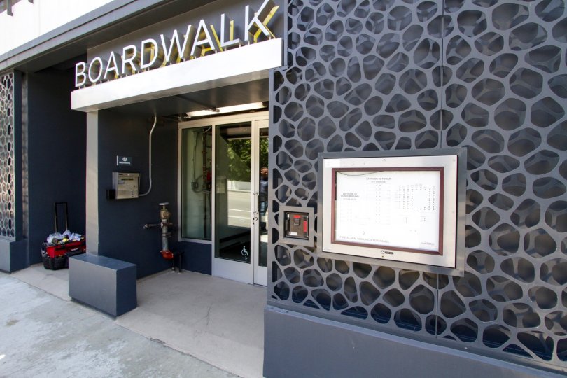 The entrance into Latitude 33 Boardwalk Collection
