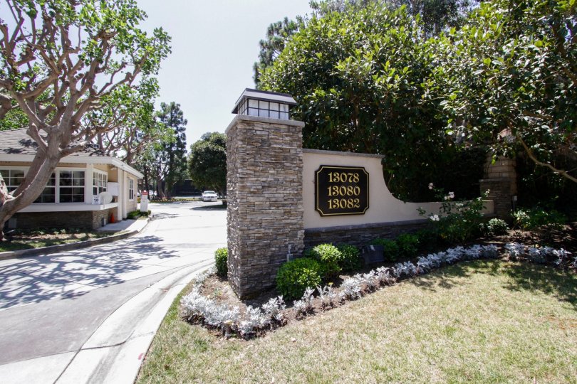 The driveway going into Villa Marina East IV