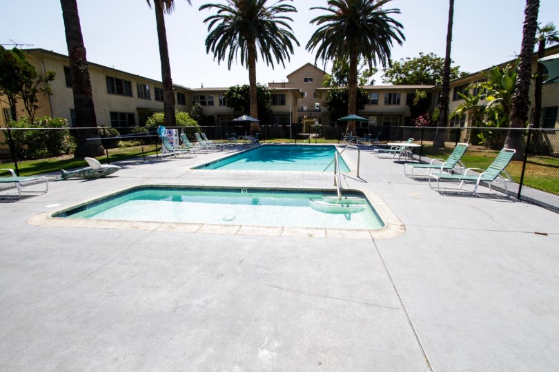 The pool at the Cahuenga Gardens