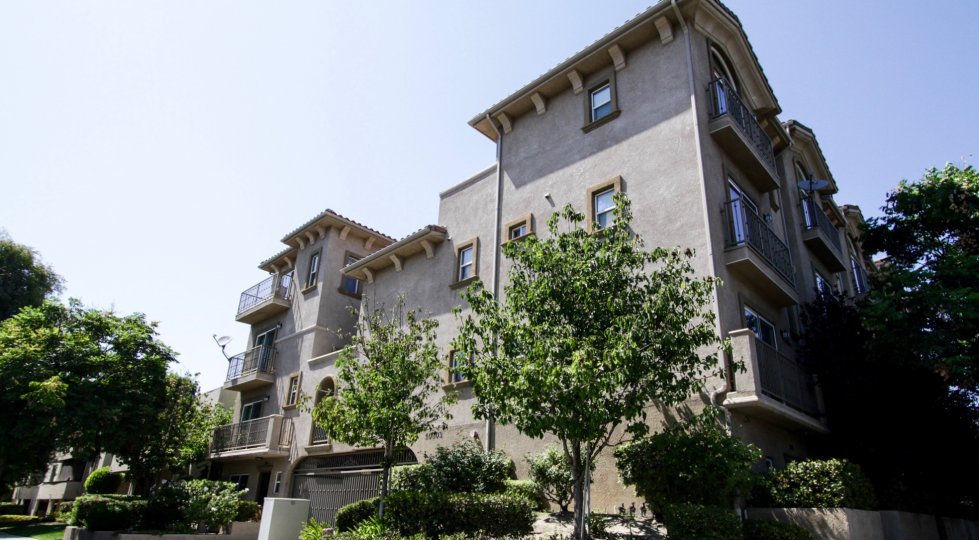 The landscaping around Hesby Villas in North Hollywood