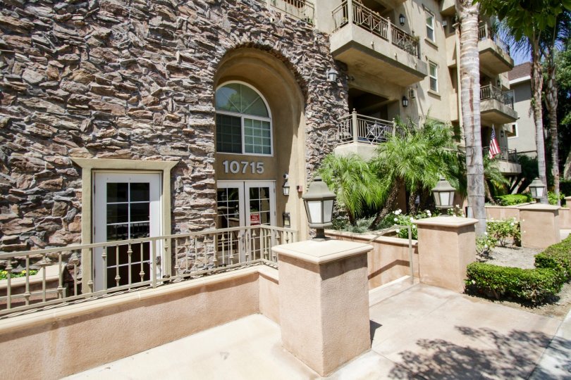 The entryway seen at Park Toluca in North Hollywood