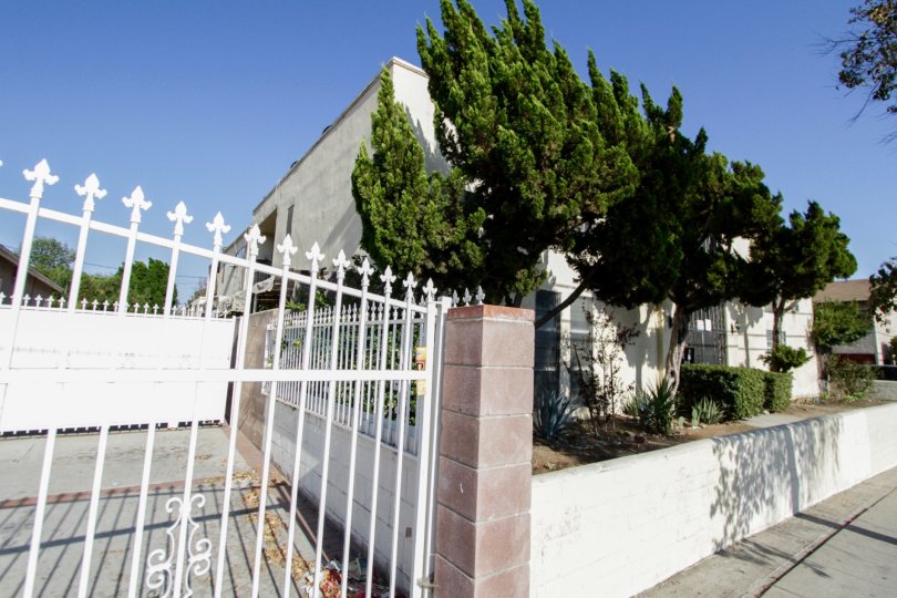 The secondary entrance at The Laurels