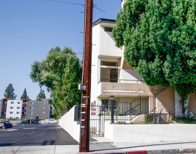 The sidewalk around College Court Townhomes in Northridge CA