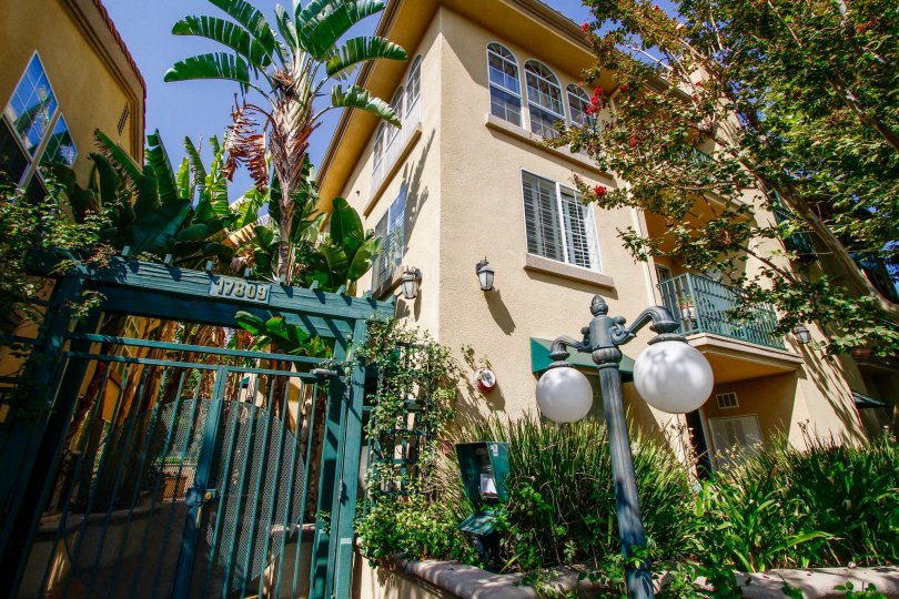 The landscaping around Northridge Village