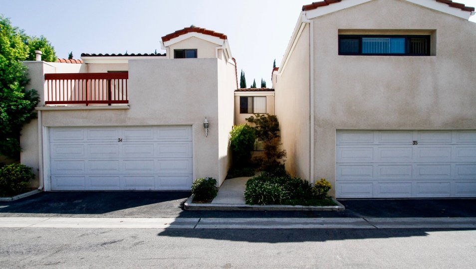 The parking for Parkside Townhomes in Northridge CA