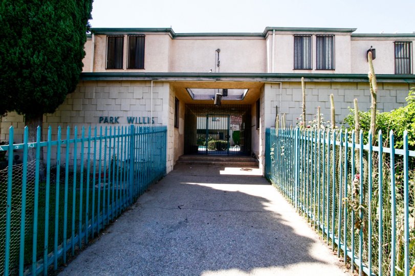 The entrance into Park Willis in Panorama City California