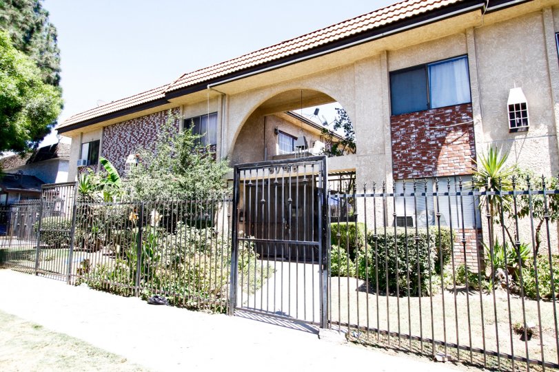 The fence around Tobias Condominiums