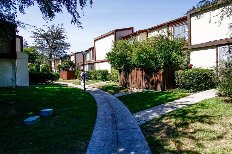 The sidewalk through Wakefield Park
