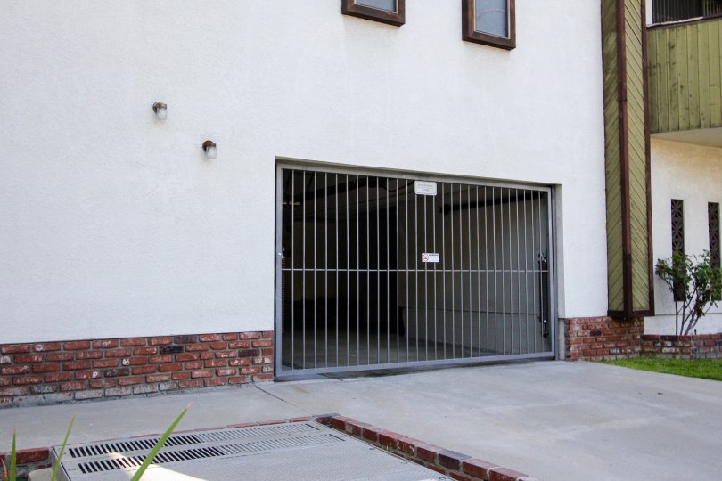 The parking entrance for residents at 1080 Cordova St