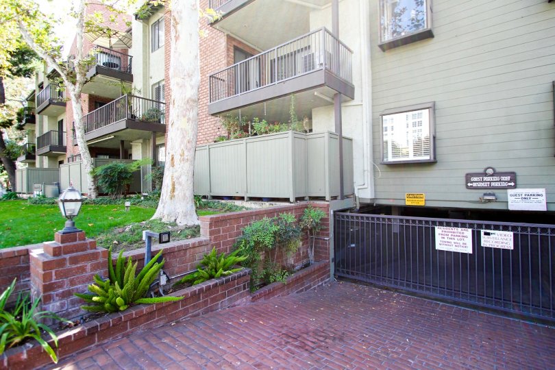 The parking area for those in Cordova Park Villas