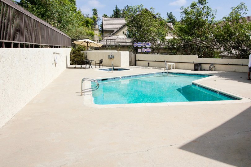 The pool at Sierra Madre Villa Ave in Pasadena, California