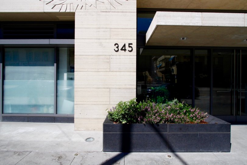 The address of The Montana on the building