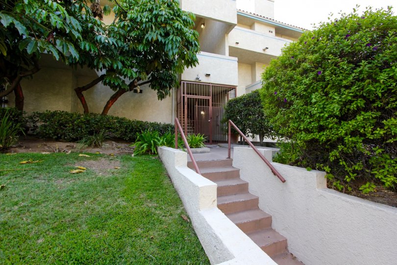 The stairs leading up to Villa Corona