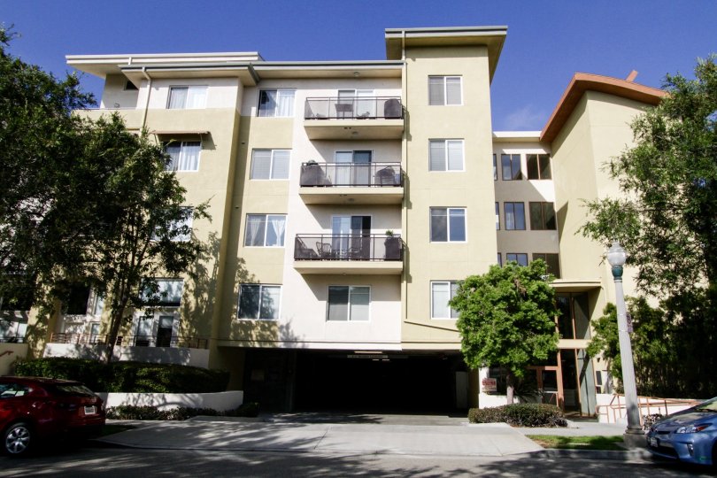 The view of Crescent Walk in Playa Vista