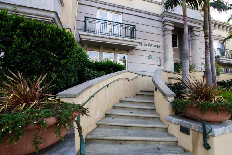 The stairs up to the Villa Savona