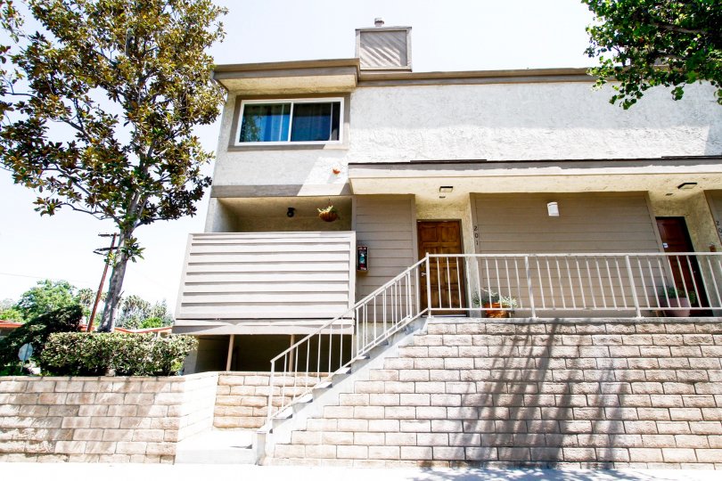The entrance into Shirley East Townhomes