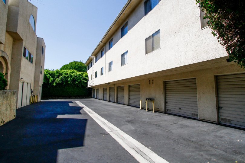 The parking for Southpointe Villas in Reseda California