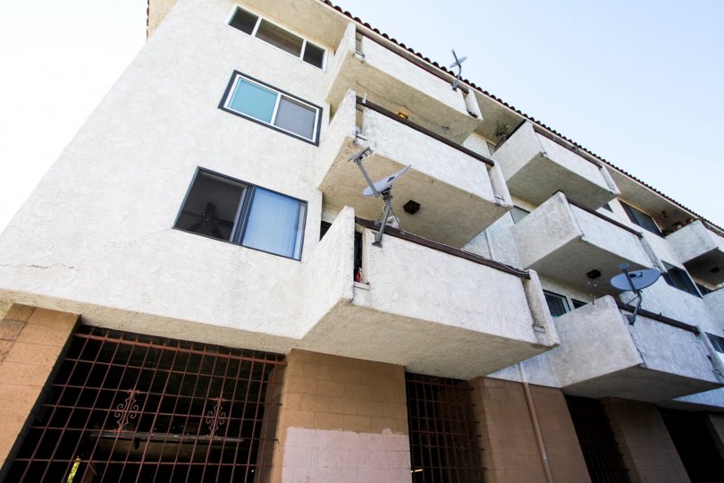 The balconies seen at Casa Del Sol in San Pedro California