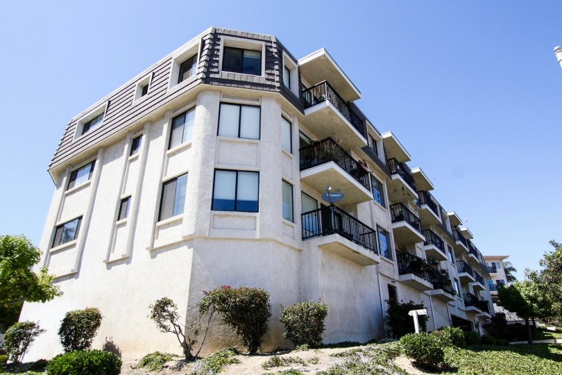 The balconies at Grande Harbour Pointe in San Pedro California