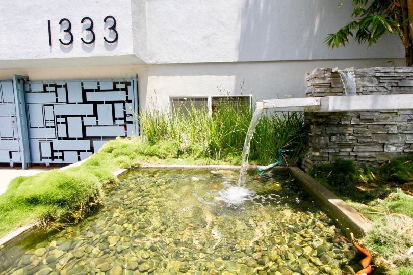 A pipe in 1333 14th st it's look like a short water fall.