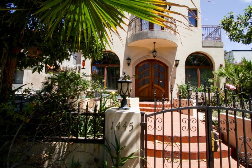 The gate for entrance into 1445 25th Street