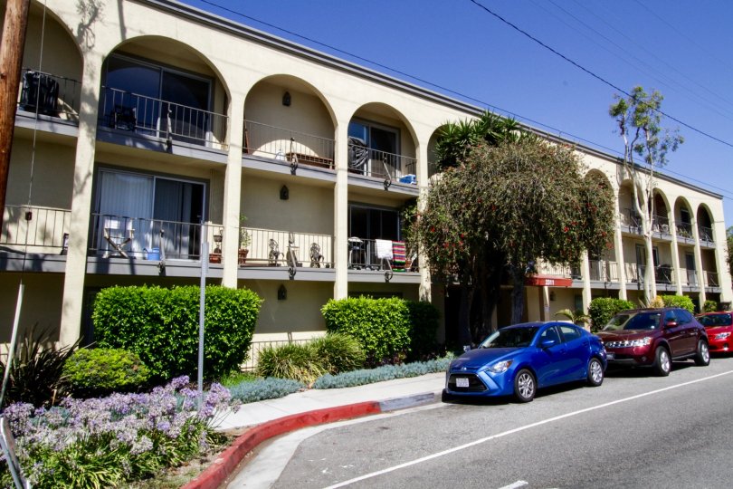 The curb for parking at 2311 4th Street in Santa Monica