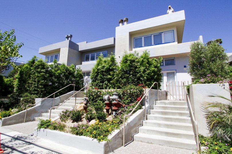 The stairs leading up to Casa Pacifica
