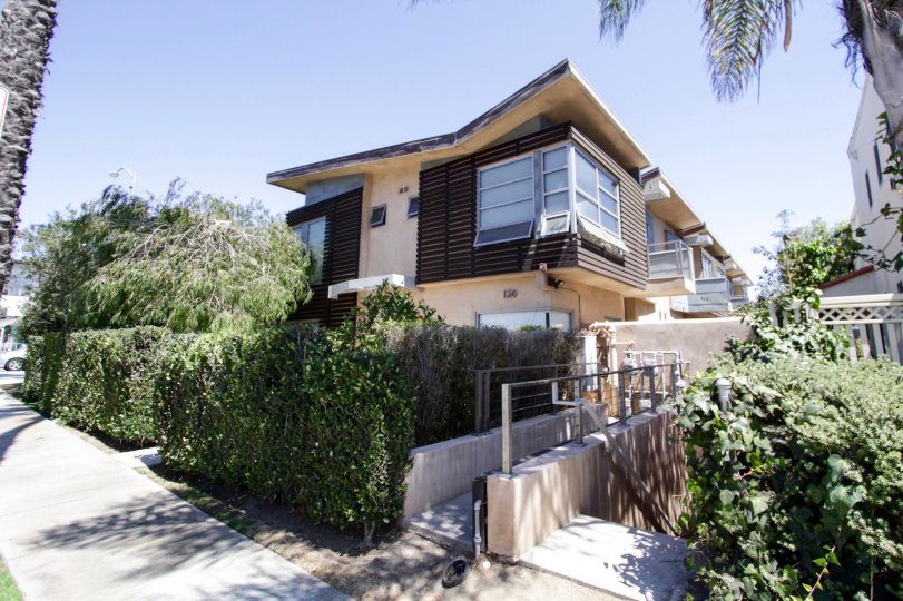 The beautiful landscaping around Pacific Street Townhomes in Santa  Monica