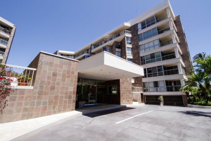 The doors into the Park Plaza in Santa Monica