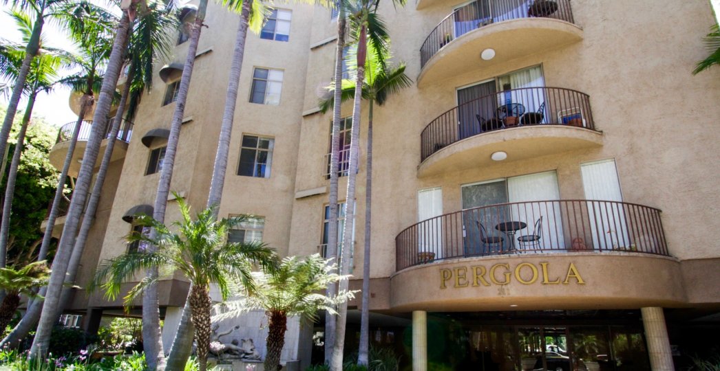 The balconies at the Pergola in Santa Monica